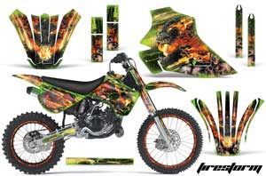 Kawasaki KX80 Dirt Bike Custom Graphic Kit - 1995-1997