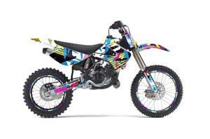 Kawasaki KX85 Dirt Bike Graphic Kit - 2001-2013 Flashback