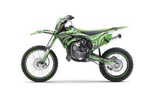 Kawasaki KX85 Dirt Bike Graphic Kit - 2014-2020 Deaden Green