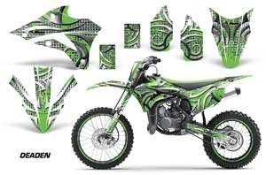 Kawasaki KX100 Dirt Bike Graphic Kit - 2014-2020 Deaden Green