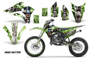Kawasaki KX85 Dirt Bike Graphic Kit - 2014-2020 Mad Hatter Green