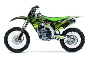 Kawasaki KXF250 Dirt Bike Graphic Kit - 2013-2016 Carbon X Green