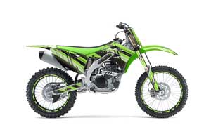 Kawasaki KXF450 Dirt Bike Graphic Kit - 2012-2015 In Line Green