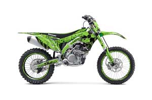 Kawasaki KXF450 Dirt Bike Graphic Kit - 2016 Meltdown Green