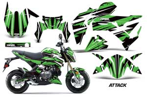 Kawasaki Z125 Pro Dirt Bike Custom Graphic Kit - 2017-2021