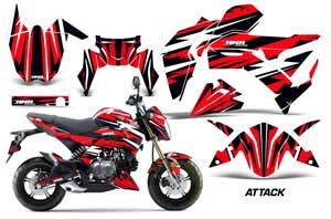 Kawasaki Z125 Pro Dirt Bike Custom Graphic Kit - 2017-2021