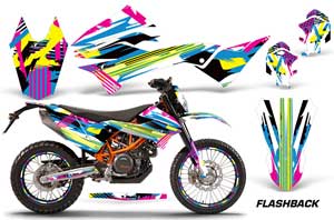 KTM Adventure 690 Enduro R Dirt Bike Graphic Kit - 2012-2018 Flashback