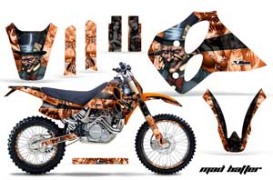 KTM C0 SX 4 Stroke Dirt Bike Graphic Kit - 1993-1997 Mad Hatter Orange