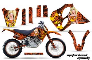 KTM C0 SX 4 Stroke Dirt Bike Graphic Kit - 1993-1997 Motorhead Mandy Orange