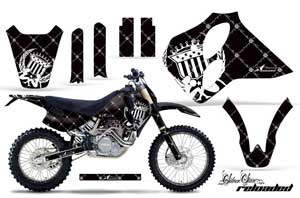 KTM C0 SX 4 Stroke Dirt Bike Graphic Kit - 1993-1997 Silver Star - Reloaded Black