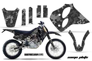 KTM C0 SX 4 Stroke Dirt Bike Graphic Kit - 1993-1997 Camoplate Black