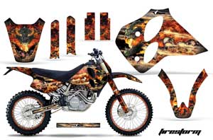 KTM C0 SX 4 Stroke Dirt Bike Graphic Kit - 1993-1997 Firestorm Black
