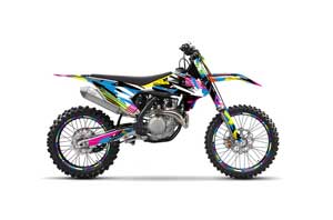 KTM C10 SX / SX-F / XC-F Dirt Bike Graphic Kit - 2016-2020 Flashback