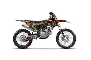 KTM C10 SX / SX-F / XC-F Dirt Bike Graphic Kit - 2016-2020 Frenzy Orange