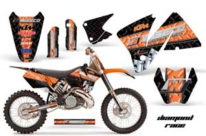 KTM C3 SX / SXS Dirt Bike Custom Graphic Kit - 2001-2002