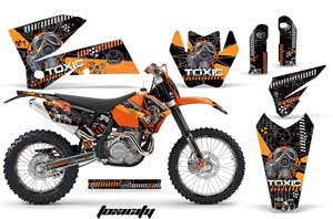 KTM C4 SX Dirt Bike Graphic Kit - 2005-2006 Toxicity Orange