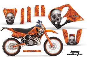 KTM C6 EXC 2 Stroke Dirt Bike Custom Graphic Kit - 1993-1997