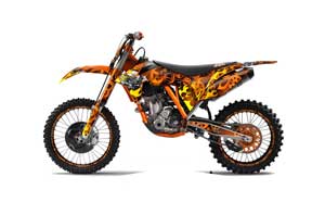 KTM C7 SX / SX-F Dirt Bike Graphic Kit - 2011-2012 Motorhead Orange