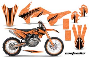 KTM C9 SX / SX-F / XC / XC-F Dirt Bike Graphic Kit - 2013-2015 Contender Orange
