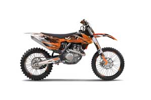 KTM C9 SX / SX-F / XC / XC-F Dirt Bike Graphic Kit - 2013-2015 Carbon X Orange