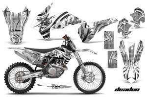 KTM C9 SX / SX-F / XC / XC-F Dirt Bike Graphic Kit - 2013-2015 Deaden White