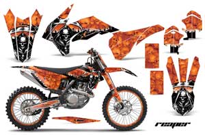 KTM C9 SX / SX-F / XC / XC-F Dirt Bike Graphic Kit - 2013-2015 Reaper Orange