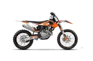KTM SX-F / XC-F 250 / 350 / 450 Dirt Bike Graphic Kit - 2016 Carbon X Orange