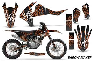 KTM SX-F / XC-F 250 / 350 / 450 Dirt Bike Graphic Kit - 2016 Widow Maker Orange