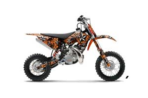KTM SX 50 Adventure Jr / Sr Dirt Bike Graphic Kit - 2009-2015 NorthStar Orange
