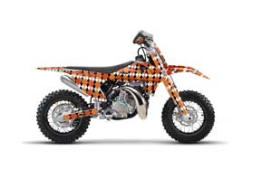 KTM SX 50 Adventure Jr / Sr Dirt Bike Graphic Kit - 2016-2018 Argyle Orange