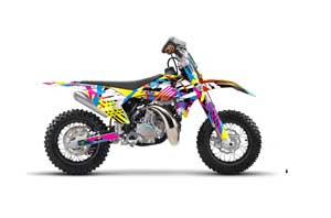 KTM SX 50 Adventure Jr / Sr Dirt Bike Graphic Kit - 2016-2018 Flashback