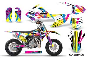 KTM SX 50 Adventure Jr / Sr Dirt Bike Graphic Kit - 2016-2018 Flashback