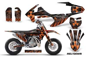 KTM SX 50 Adventure Jr / Sr Dirt Bike Graphic Kit - 2016-2018 Meltdown Orange