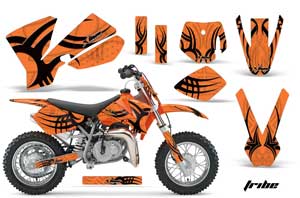 KTM SX 65 Dirt Bike Graphic Kit - 2002-2008 Tribe Orange