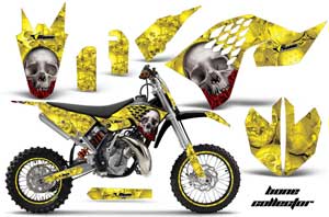 KTM SX 65 Dirt Bike Graphic Kit - 2009-2015 Bone Collector Yellow
