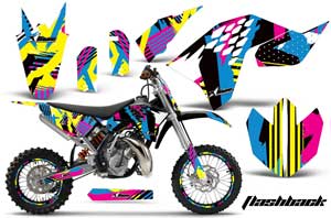 KTM SX 65 Dirt Bike Graphic Kit - 2009-2015 Flashback