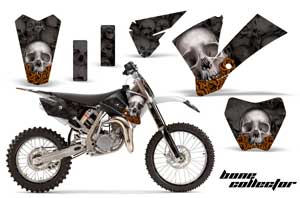KTM SX 105 Dirt Bike Graphic Kit - 2004-2005 Bone Collector Black
