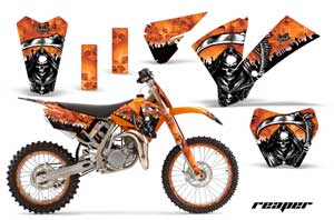 KTM SX 105 Dirt Bike Graphic Kit - 2004-2005 Reaper Orange