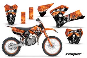 KTM SX 105 Dirt Bike Graphic Kit - 2006-2012 Reaper Orange