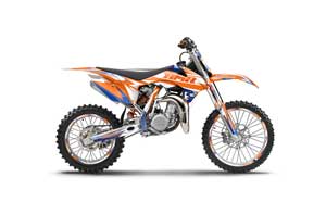 KTM SX 85 Dirt Bike Graphic Kit - 2013-2015 Velocity Orange