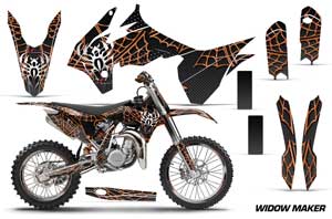 KTM SX 85 Dirt Bike Graphic Kit - 2013-2015 Widow Maker Orange
