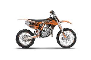 KTM SX 85 Dirt Bike Graphic Kit - 2013-2015 Carbon X Orange