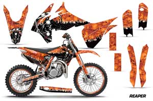KTM SX 85 Dirt Bike Graphic Kit - 2013-2015 Reaper Orange
