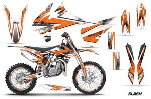 KTM SX 85 Dirt Bike Graphic Kit - 2013-2015 Slash Orange