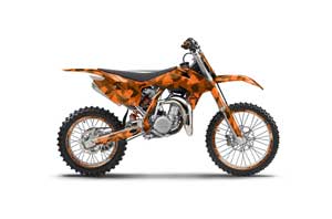 KTM SX 85 Dirt Bike Graphic Kit - 2013-2015 Special Forces Orange