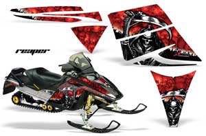 Ski Doo Rev Sled Graphic Kit - 2004-2012 Reaper Red