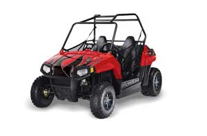 Polaris RZR 170 Graphic Kit - All Years Tribal Flames Red