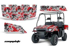 Polaris Ranger 500 / 700 XP Graphic Kit - 2005-2008 Camoplate Red