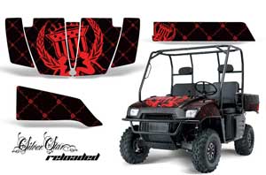 Polaris Ranger 500 / 700 XP Graphic Kit - 2005-2008 Silver Star - Reloaded Red