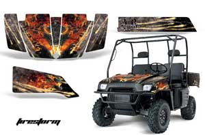 Polaris Ranger 500 / 700 XP Graphic Kit - 2005-2008 Firestorm Black
